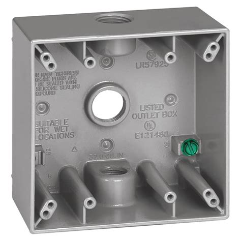 2 gang junction box|outdoor 2 gang outlet box.